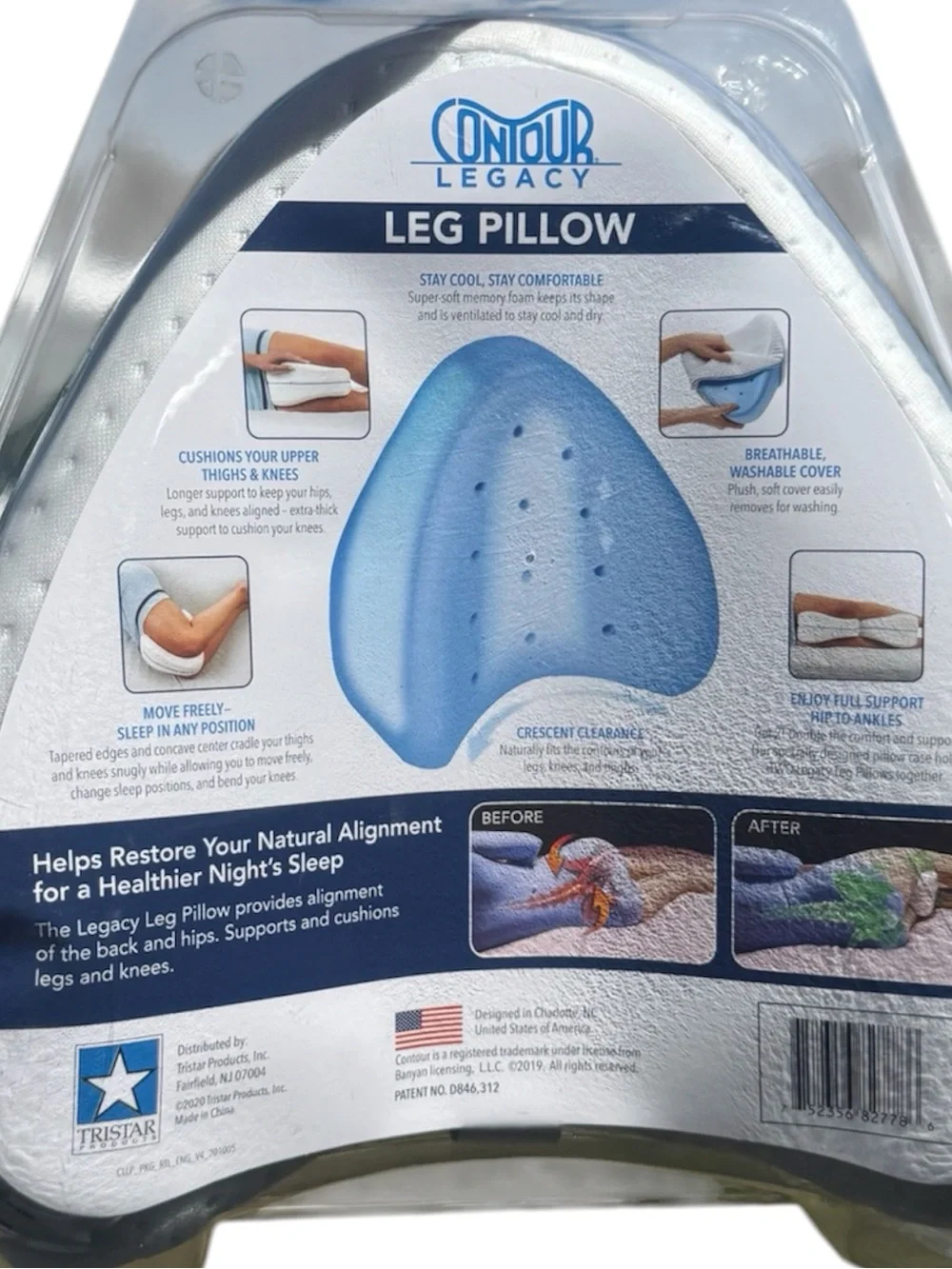 Our Contour Legacy Leg Pillow - Orthopedic Support NIP